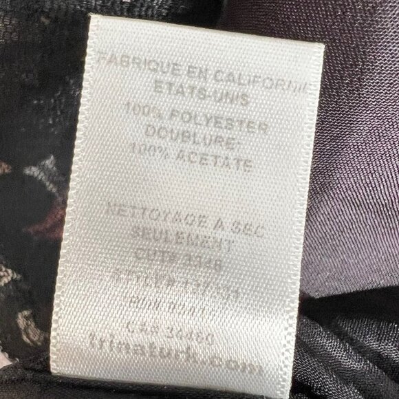 Trina Turk Shift Dress Pleated Spellbound Floral Sleeveless Size 10 Tropical - Picture 12 of 14